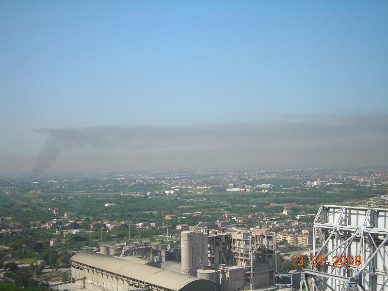 Nube tossica su Caserta