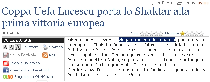 L'articolo de "Il Giornale