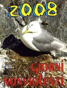 La copertina dell'agenda "Giorni nonviolenti 2008"