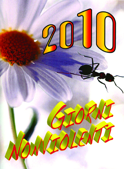La copertina dell'agenda GIORNI NONVIOLENTI