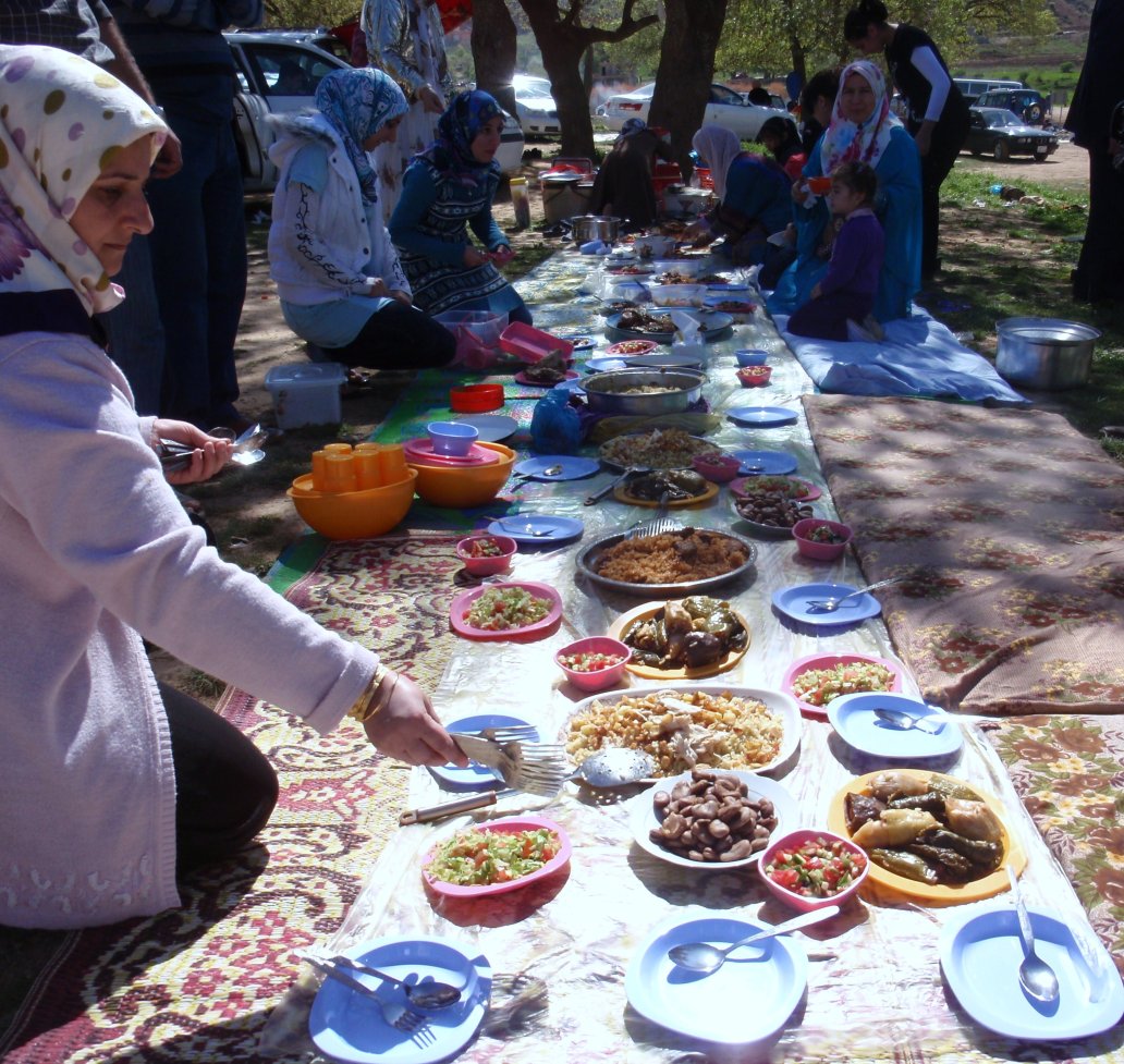Erbil - Si prepara il pic-nic
