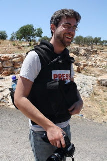 Jared Malsin, 26 anni, caporedattore del desk inglese di Ma'an News, recentemente espulso da Israele